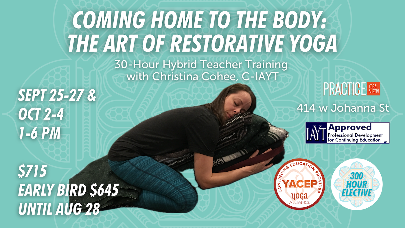 Flyer for Restorative training