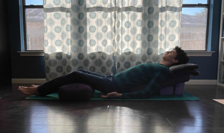 person supported in a reclining position